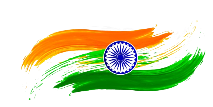 Make in India — futuristic circuit lion